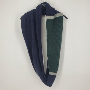 Adidas Neo Infiniti Crotchet Knit Scarf In Navy Blue, Gray, And Green OSFM NWT